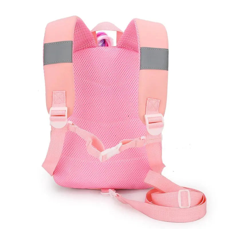 Unicorn Toddler School Bag for Kids Anti-lost Kindergarten Cartoon 3D Unicorn