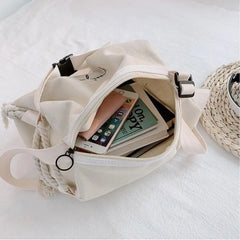 Canvas Messenger Bag for Girls