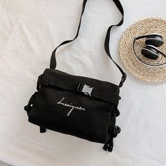 Canvas Messenger Bag for Girls