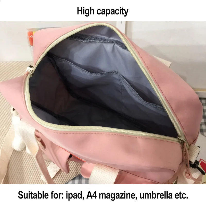 Women Backpack Multi-Function Bag Harajuku Ulzzang Female Shoulder Bag
