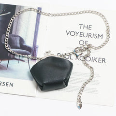Geometric Chain Belt Bag Motorcycle Fanny Pack Women Waist Bag Kidney