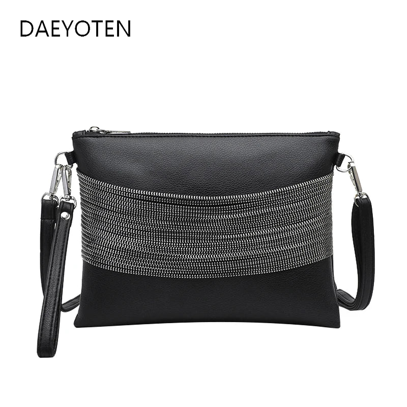 Soft Leather Crossbody Bag with Tassel Chain for Women