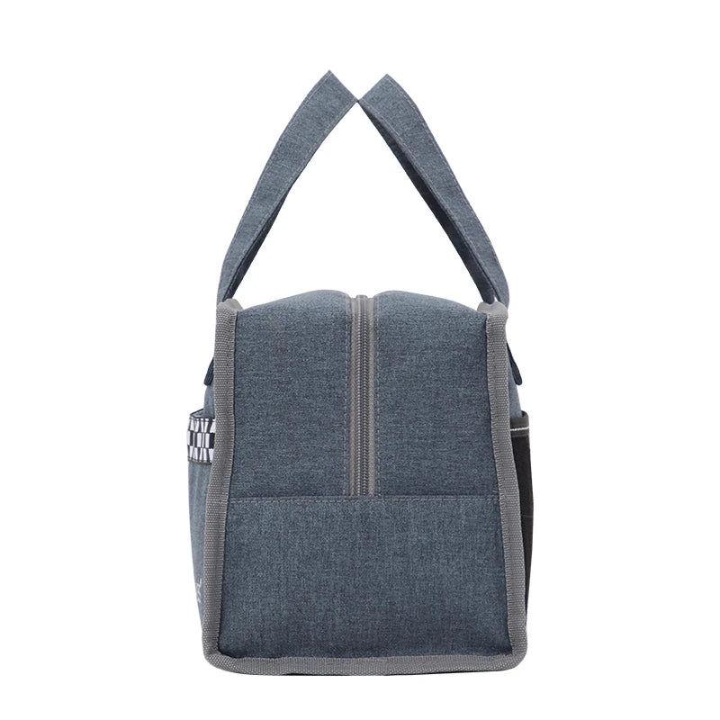 Square Insulated Kids Lunch Bag Portable Thermal Picnic Box