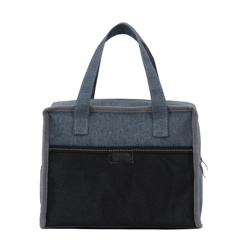 Square Insulated Kids Lunch Bag Portable Thermal Picnic Box