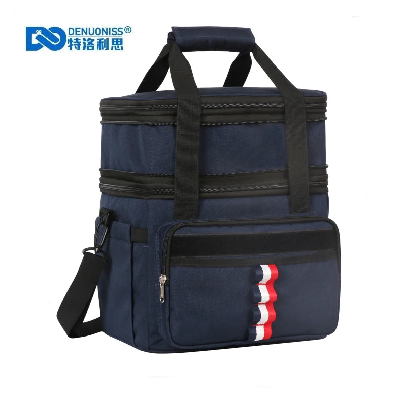 Leak-Proof Refrigerated Cooler Bag Holds 36 Cans