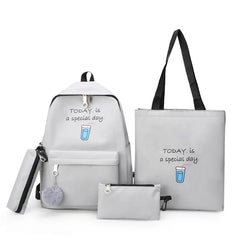 Canvas Shoulder Bags for Women Girls Student Backpack