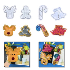 Christmas Silicone Resin Storage Tray Mould for Jewelry Coasters Candy