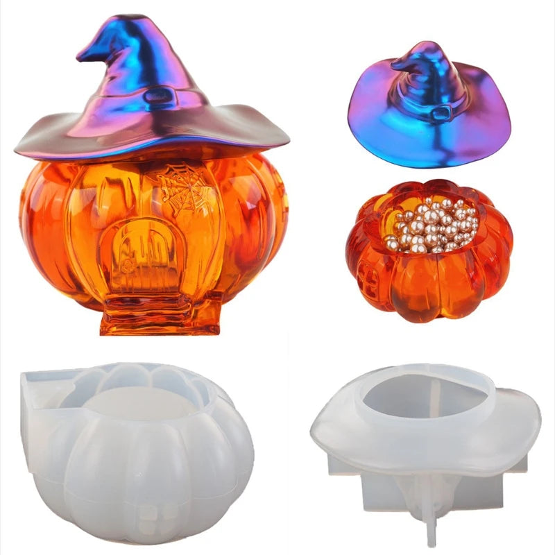 Halloween Pumpkin Storage Box Mold for DIY Home Decor