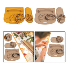 DIY Knitting Bag Cover PU Leather Adjustable Strap Purse Accessory