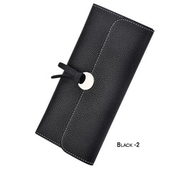 Women Pu Wallet Long High Female Clutch Zipper Wallets Big Capacity Purse