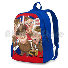 Dad's Army Cartoon Hiking Backpack Waterproof Camping Travel Dads Army