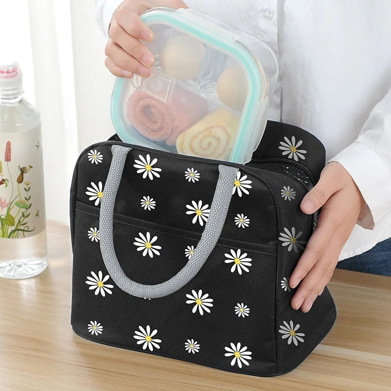 Daisy Insulated Lunch Bag Portable Thermal Cooler Bag