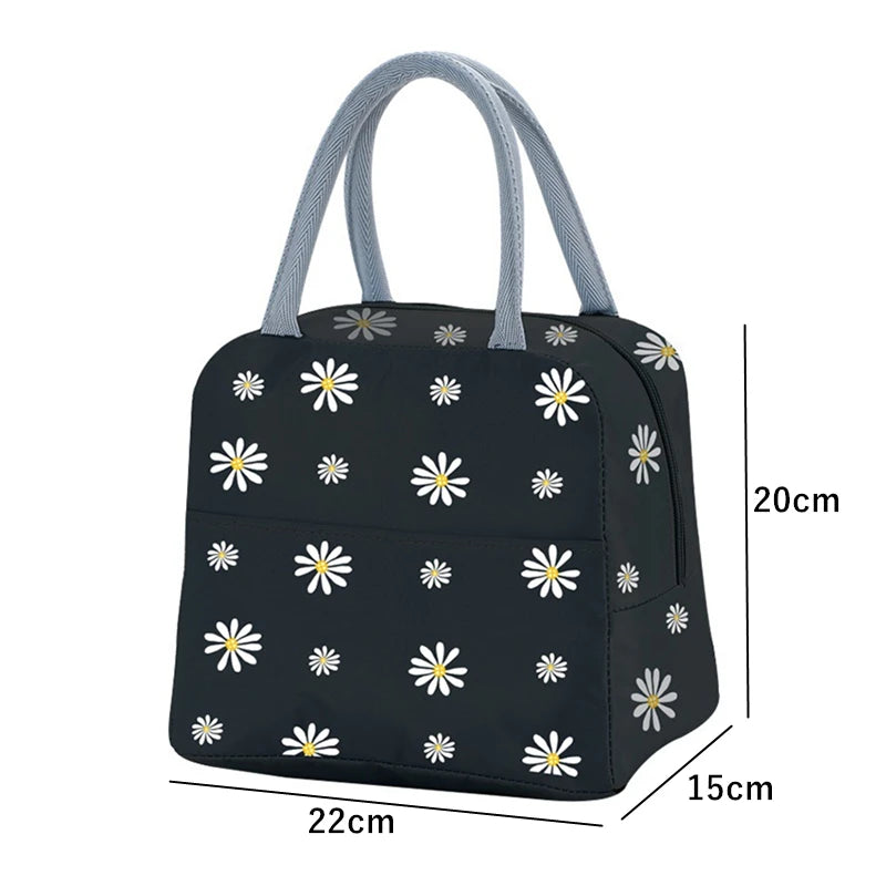 Daisy Insulated Lunch Bag Portable Thermal Cooler Bag