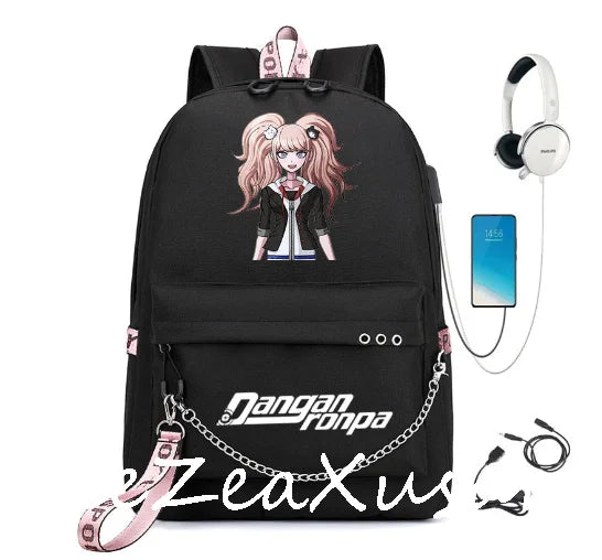 Danganronpa School Backpack for Teenage Girls Boys