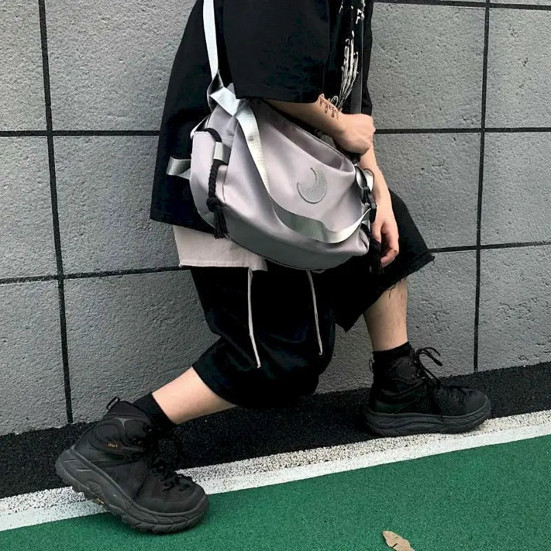 Reflective Moon Tactical One-shoulder Messenger Bag Men and Women