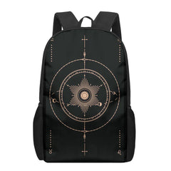 Dark Art Eye Sun Stars 3D Print Book Bags Back to School Bag Set