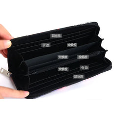 Date A Live Anime Kurumi Long Wallet Zip Clutch Purse