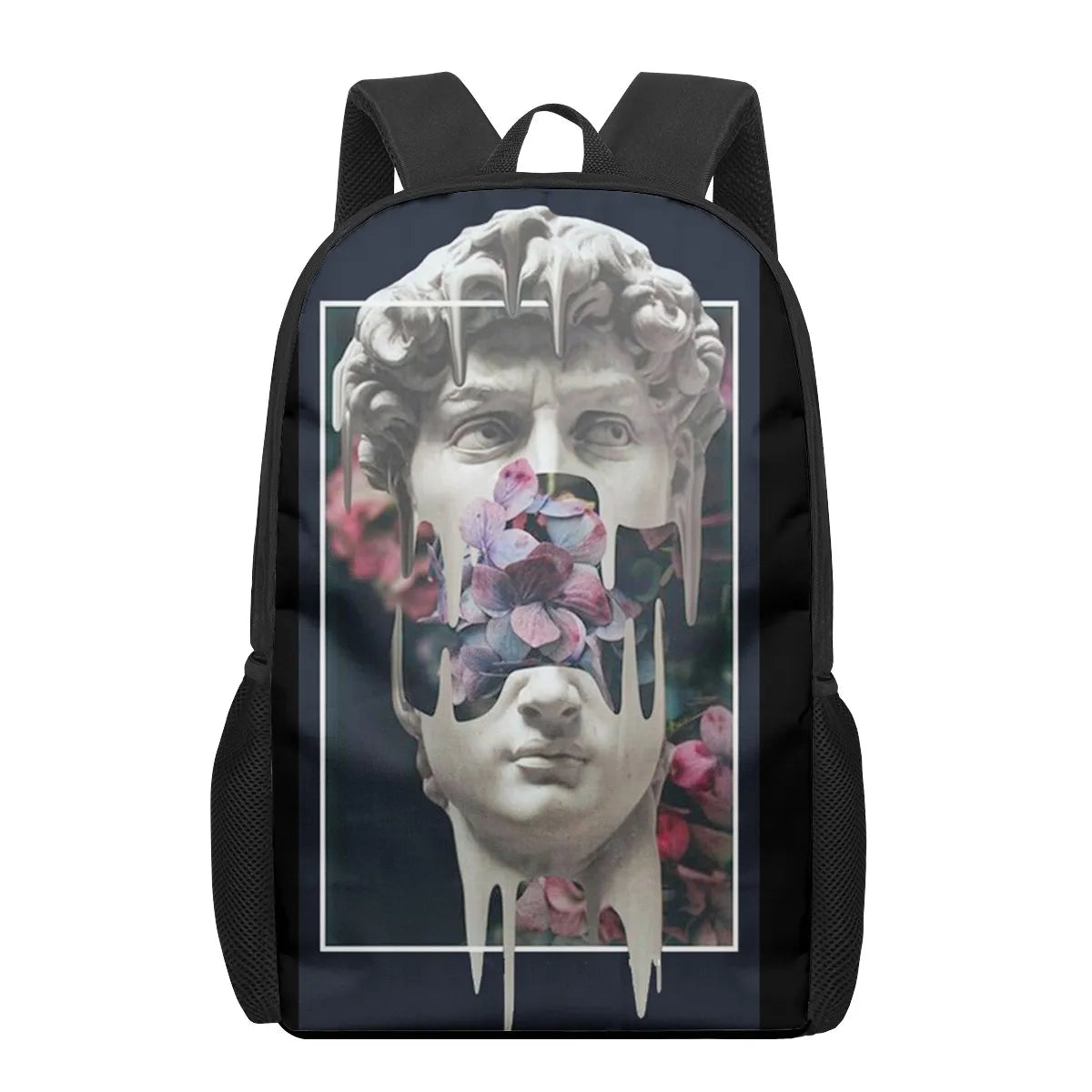 David Art Print 16-inch Teen School Backpack