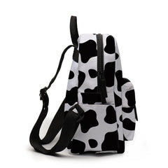 Deanfun Cow Pattern Mini Backpack for Girls Small Women Kids School Bag