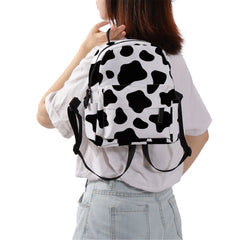 Deanfun Cow Pattern Mini Backpack for Girls Small Women Kids School Bag