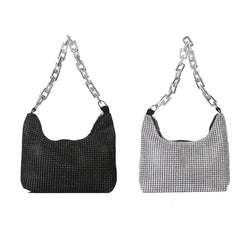 Delicate Chain Underarm Bag Diamonds Handbag Evening Clutch Bag