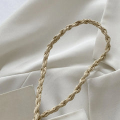 Mini Straw Crossbody Bag for Summer Camping