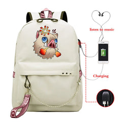 Demon Slayer Anime School Bags Canvas Backpack Laptop Bag