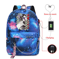 Demon Slayer Anime School Bags Canva Bag Print Hot Sutdent School Bags