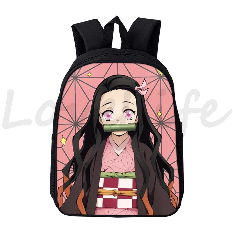 Demon Slayer Nezuko Tanjirou Backpack Kids School Anime Bags