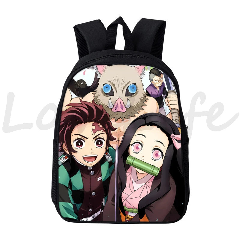 Demon Slayer Nezuko Tanjirou Backpack Kids School Anime Bags