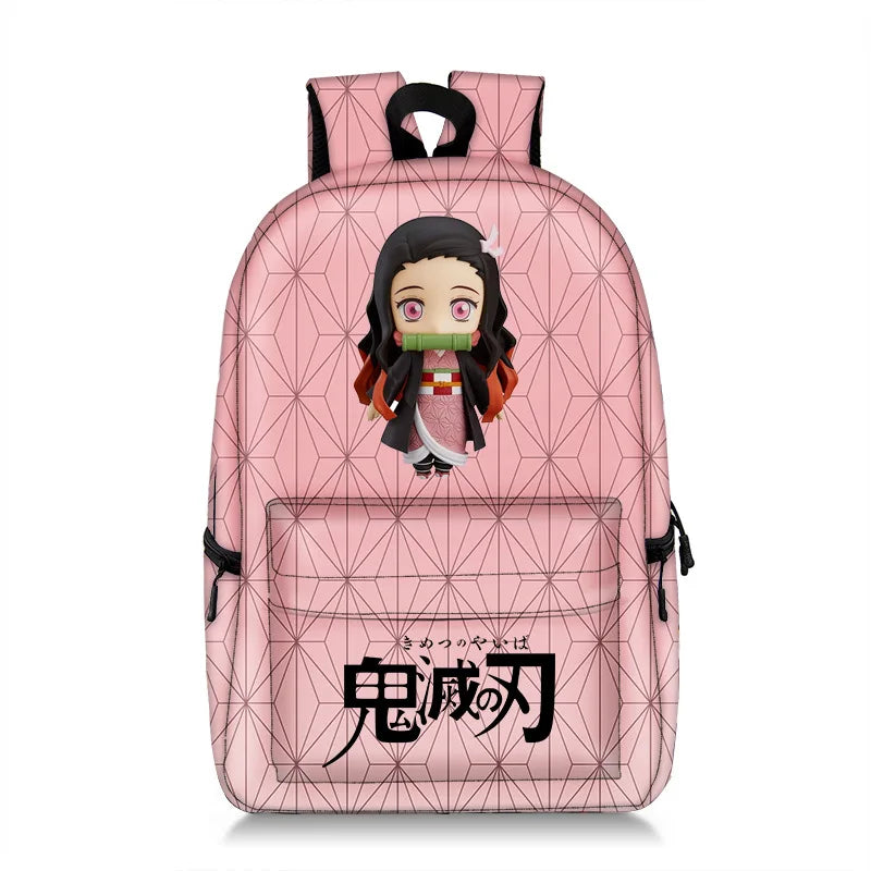 Anime Demon Slayer Kimetsu no Yaiba Backpack Schoolbag Cosplay Travel Mochila