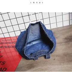 Denim Camp Bag Vintage Style Jeans Backpacks Bags Large Size School Bags