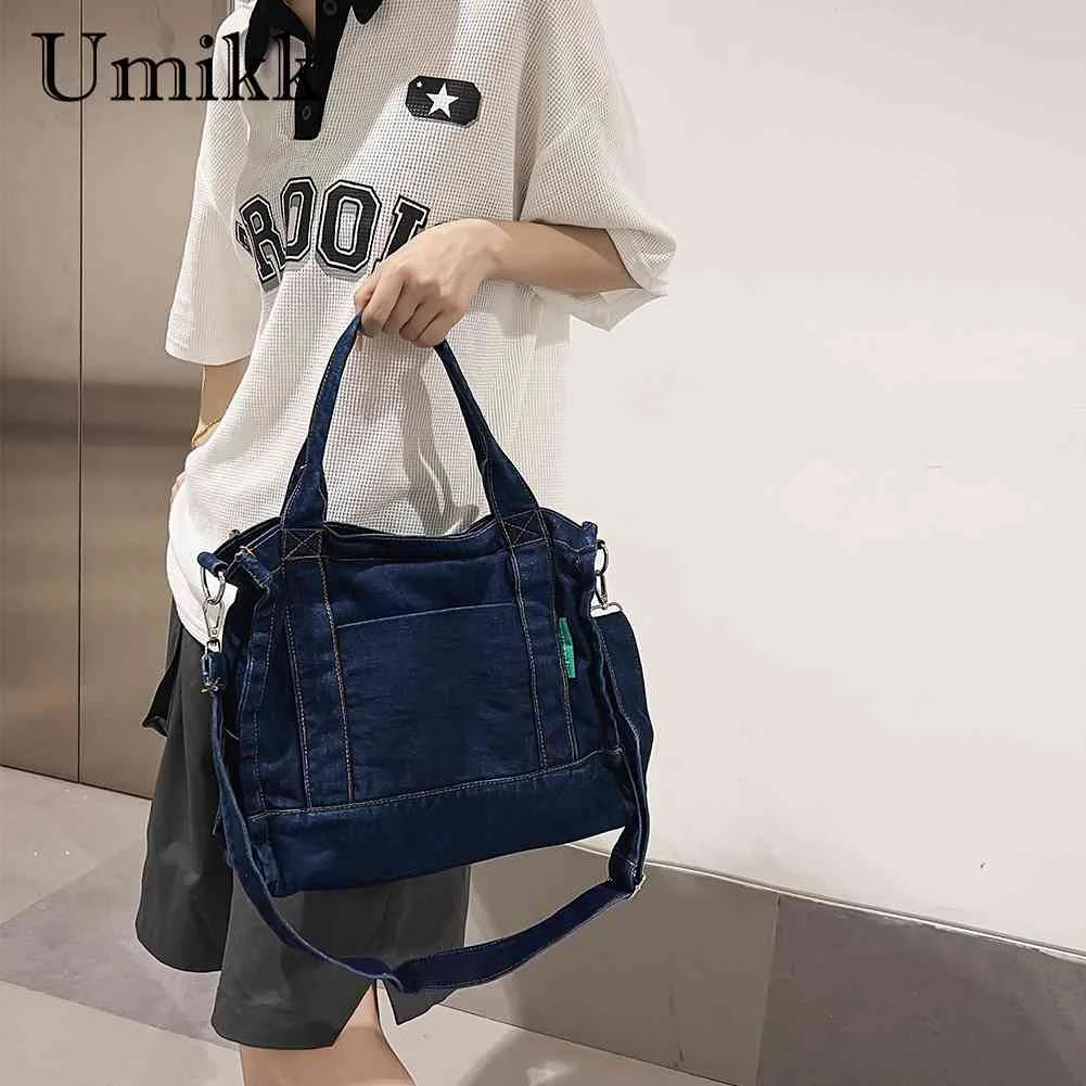 Denim Ladies Handbag Tote Bag Adjustable Strap