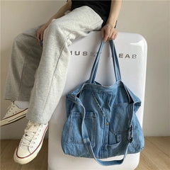 Denim Shoulder Hand Bag for Women, Crossbody Casual Jeans Bag