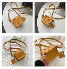 Funny Cheese Bag One Shoulder Bag Wild Outing Messenger Bag