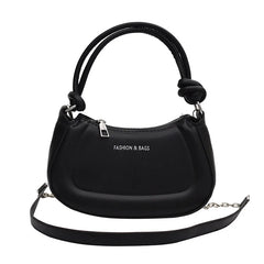 Foreign Style Chain Underarm Bag Solid Color Single Shoulder Messenger Bag