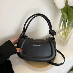 Foreign Style Chain Underarm Bag Solid Color Single Shoulder Messenger Bag