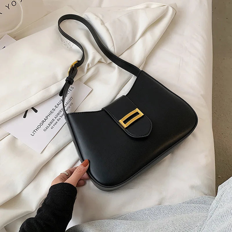 Small PU Leather Underarm Bag for Women