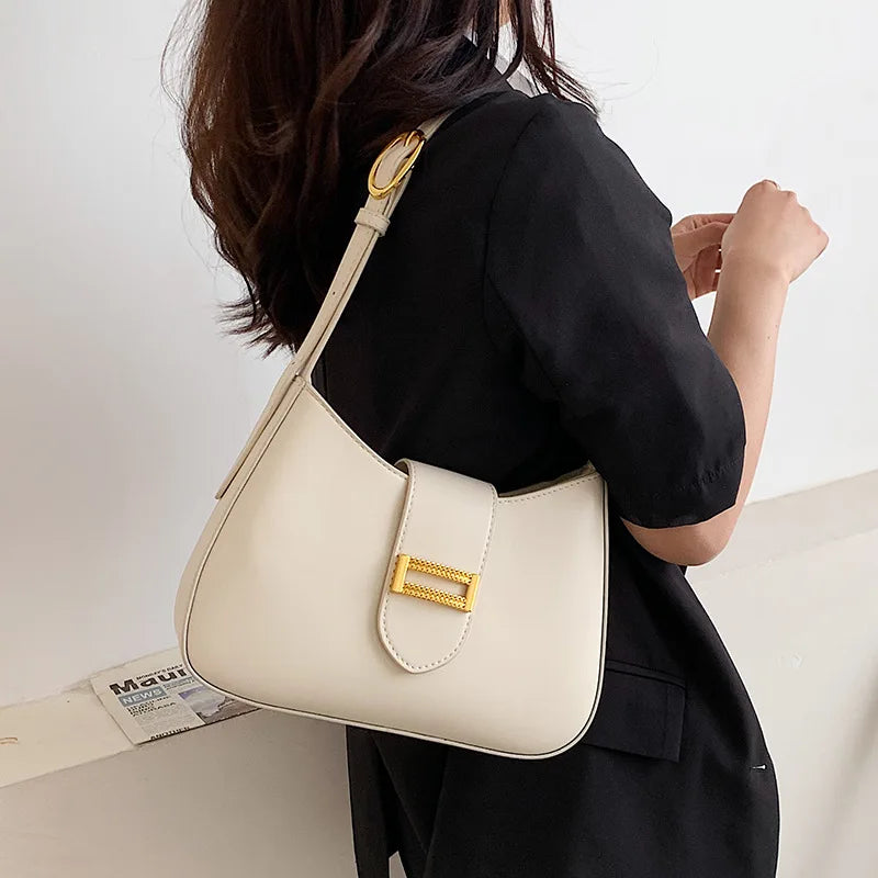 Small PU Leather Underarm Bag for Women