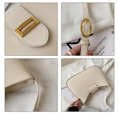 Small PU Leather Underarm Bag for Women
