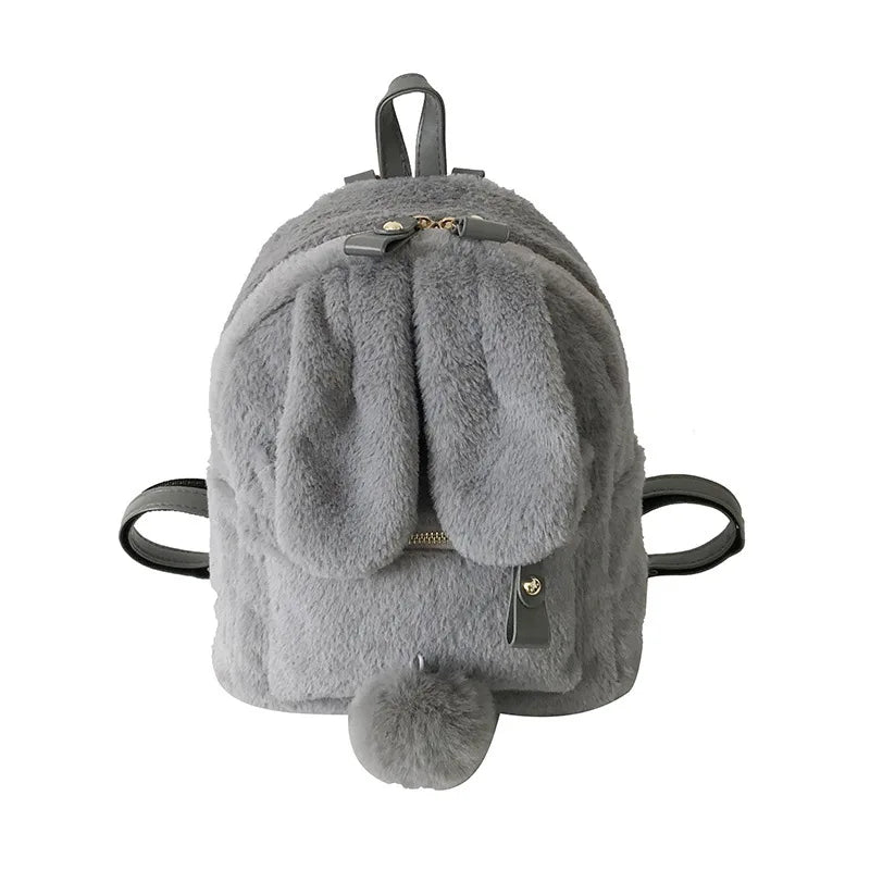 Plush Backpacks Women School Bags for Teen Girls Travel Bagpack