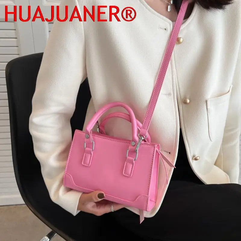 Leather Women's Crossbody Shoulder Bags Solid