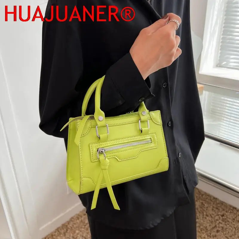 Leather Women's Crossbody Shoulder Bags Solid