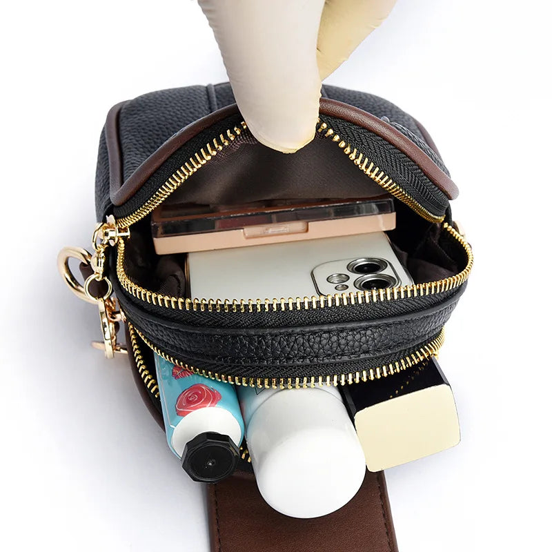 Leather Crossbody Bags for Women Shoulder Bag Messenger Phone Bag Purses