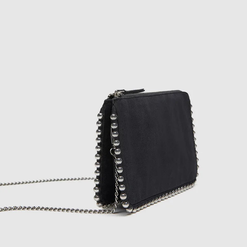 Rivat Crossbody Bag for Women Beaded Flap Phone Purse