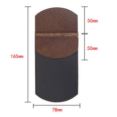 Leather Pen Pocket Wallets for Women Men Stationery Protecter Cover Bags