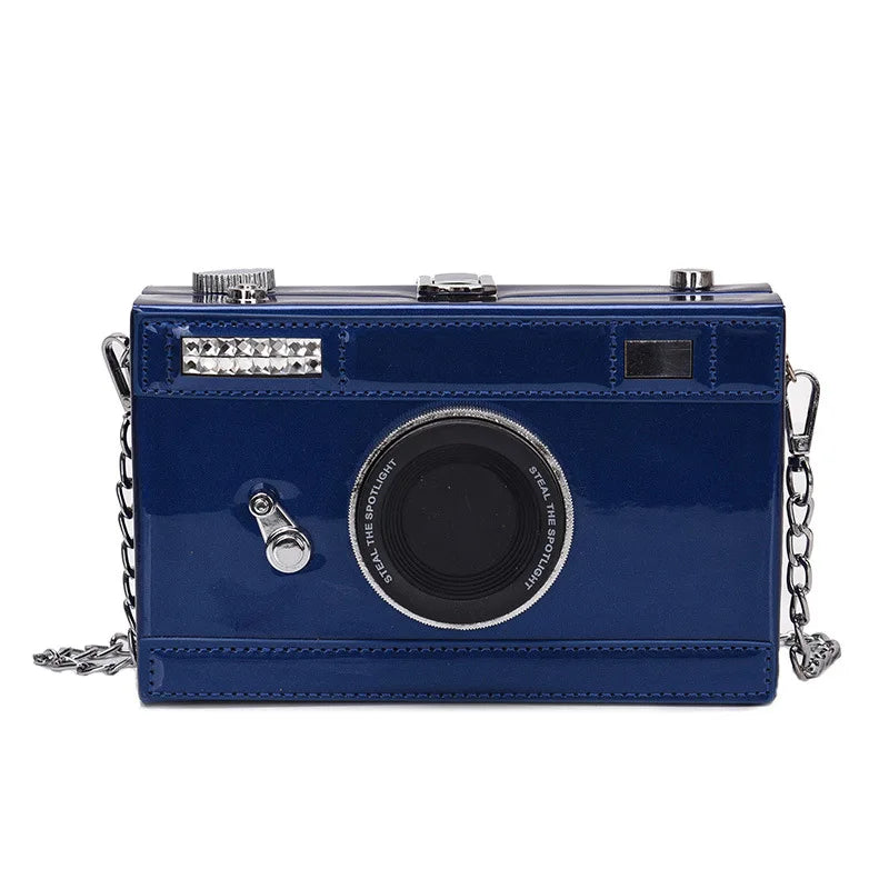 Camera Shape Box Bags for Women Chains Shoulder Messenger Bags