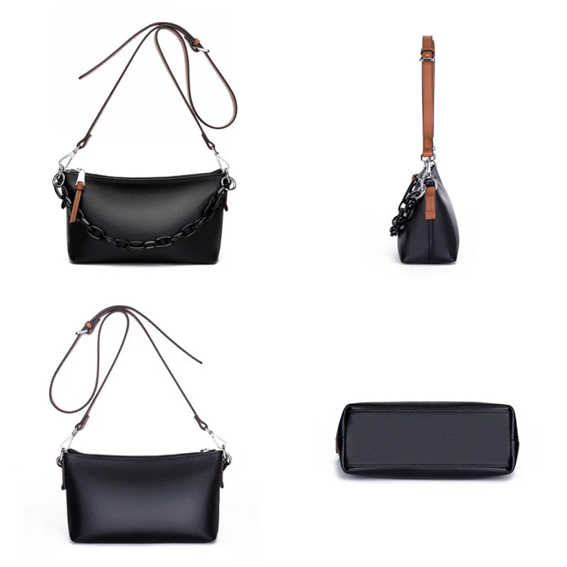 Chain Leather Handbags Women's Bag Casual Women Shoulder Messenger Bags
