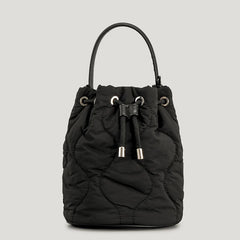 Quilted Padded Bucket Bag Down Cotton Crossbody Winter Handbag