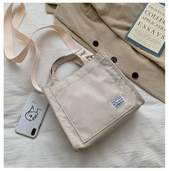 Corduroy Small Square Bag Solid Buckle Messenger Bag